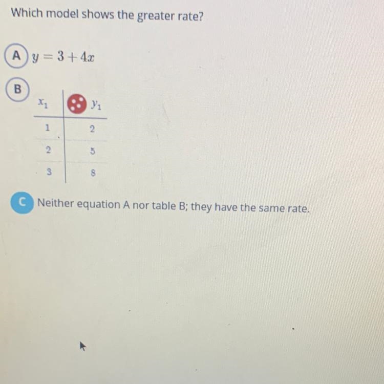 Which model shows the greater rate with work if there is? ANSWER ASAP Plz!!!!!!!!!!!!-example-1