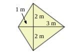 Find the area of the kite.-example-1