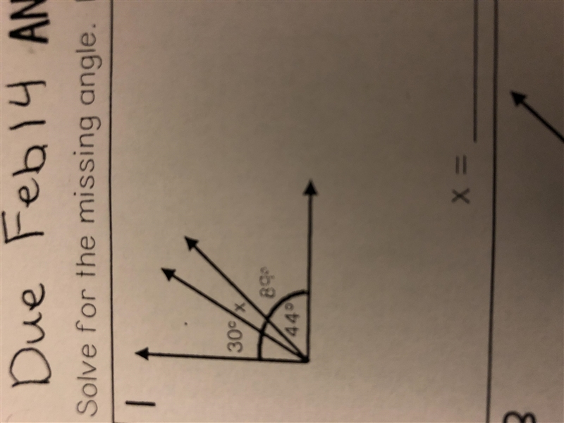 Solve for the missing angle (please help me)-example-1