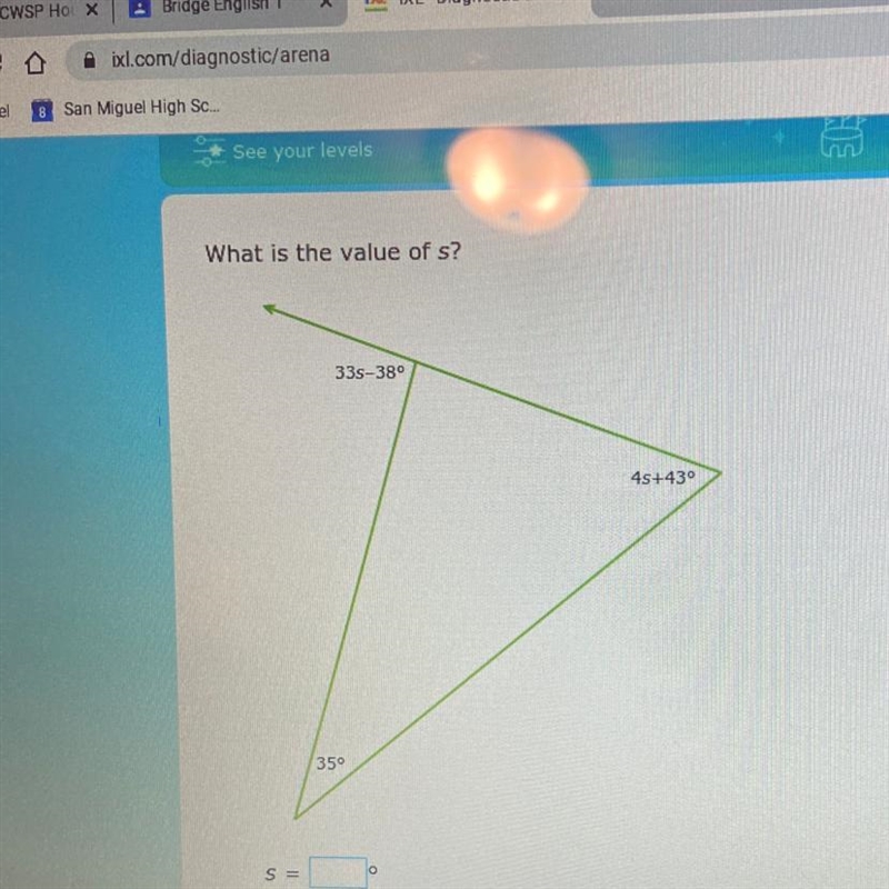 What is the value of s?-example-1