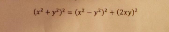 "verify the following Pythagorean identity for all values of x and y"​-example-1