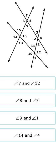 Which angles are adjacent to each other?-example-1