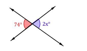 The value of x is _degress-example-1