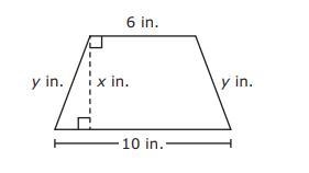 3. The face of a lamp shade is shaped like a trapezoid. The dimensions of the face-example-1