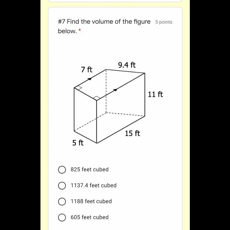 Find the volume of the figure below-example-1