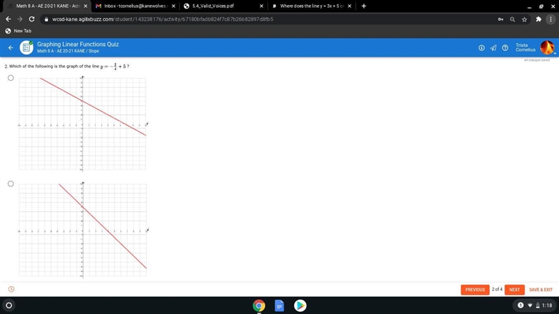 I Need Help With Graphing Linear Functions Take a look at both screenshots and all-example-1