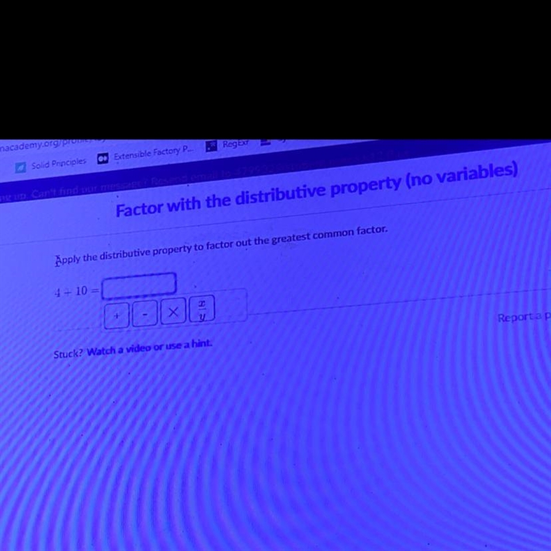 4+10=( + ) GCF USING DISTRIBUTIVE PROPERTY-example-1