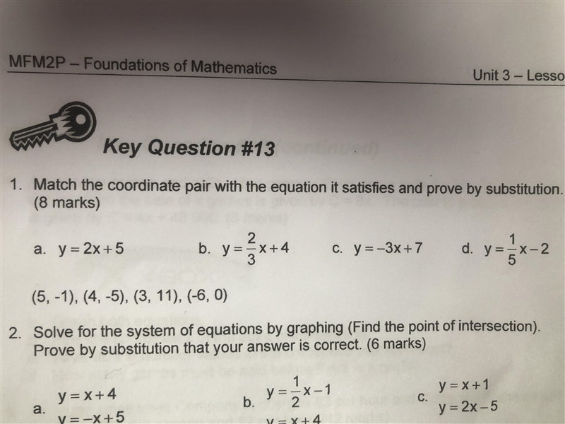 How do I corporate the fraction (in the ones with fractions) (3,11) Example: y=2/3x-example-1