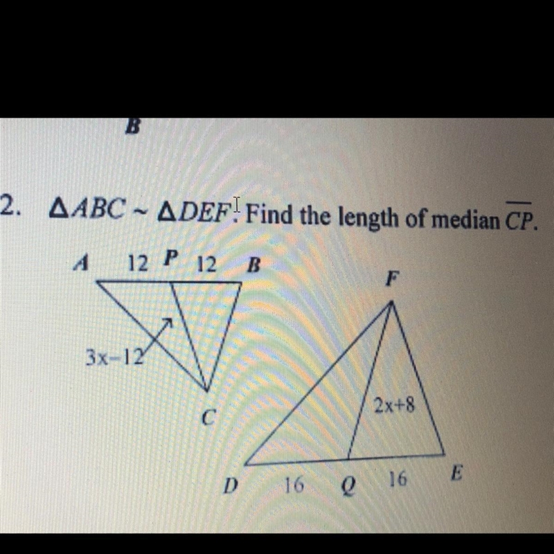 Length of the median CP-example-1