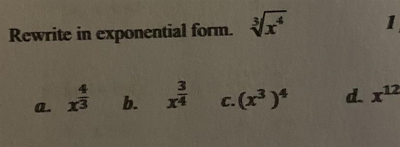 Rewrite in exponential form-example-1