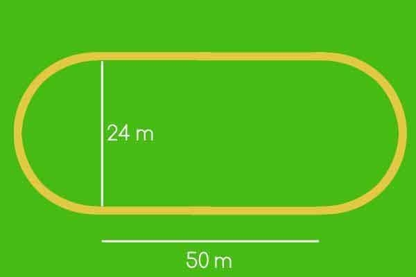 FIRST GETS BRAINLLEST What is the perimeter of the track, in meters? Use π = 3.14 and-example-1