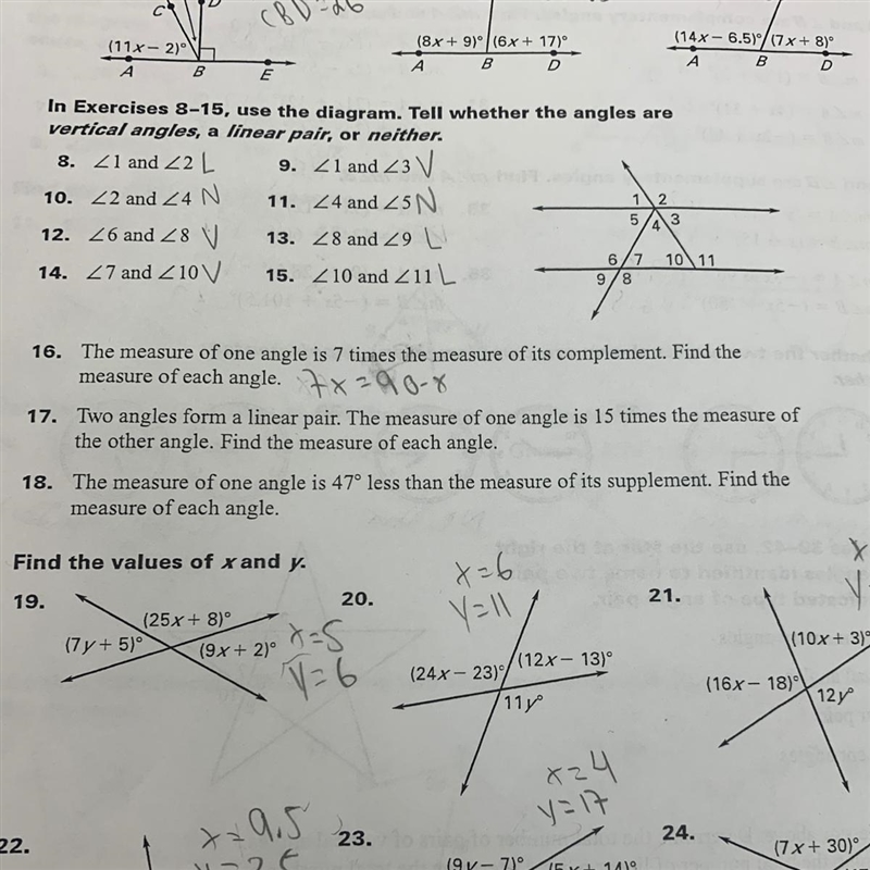 Answers for question 17 and 18?-example-1