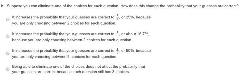 You randomly guess the answers to two questions on a multiple-choice test. Each question-example-1