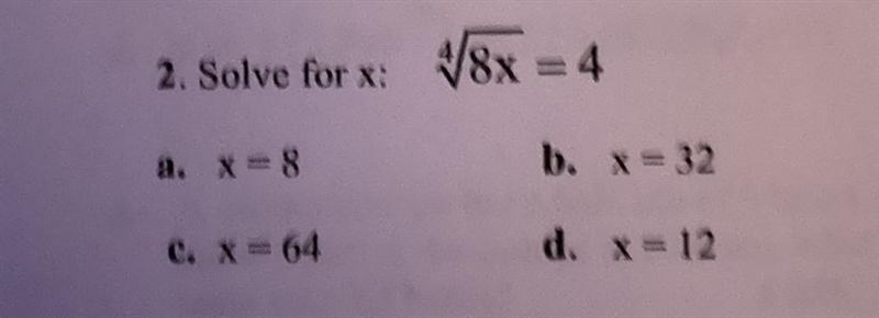 Solve by looking for the x-example-1