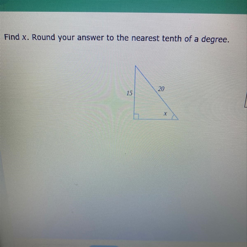 Find x. Round your answer to the nearest tenth of a degree.-example-1