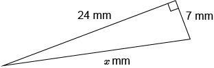 EASY QUESTION Is the unknown side a leg or hypotenuse?-example-1