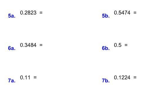 Write the following decimals as fractions. Show work for each and every question below-example-1