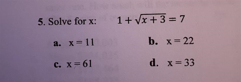 Solve by looking for the x-example-1