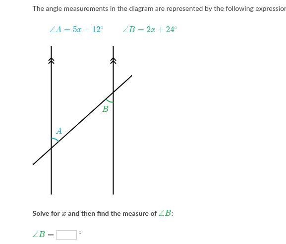 The angle measurements in the diagram are represented by the following expressions-example-1