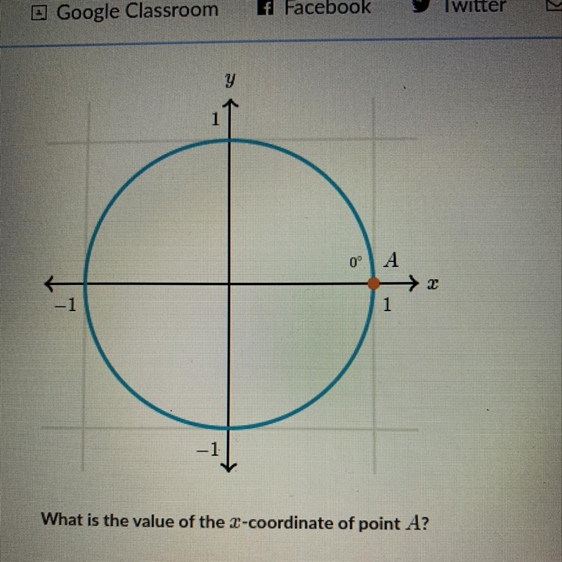 0 What is the value of the I-coordinate of point A? Choose 1 answer:-example-1