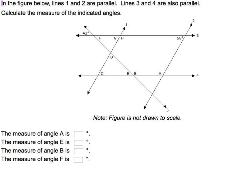 PLEASE HELP URGENT Calculate the measure of the indicated angles.-example-1