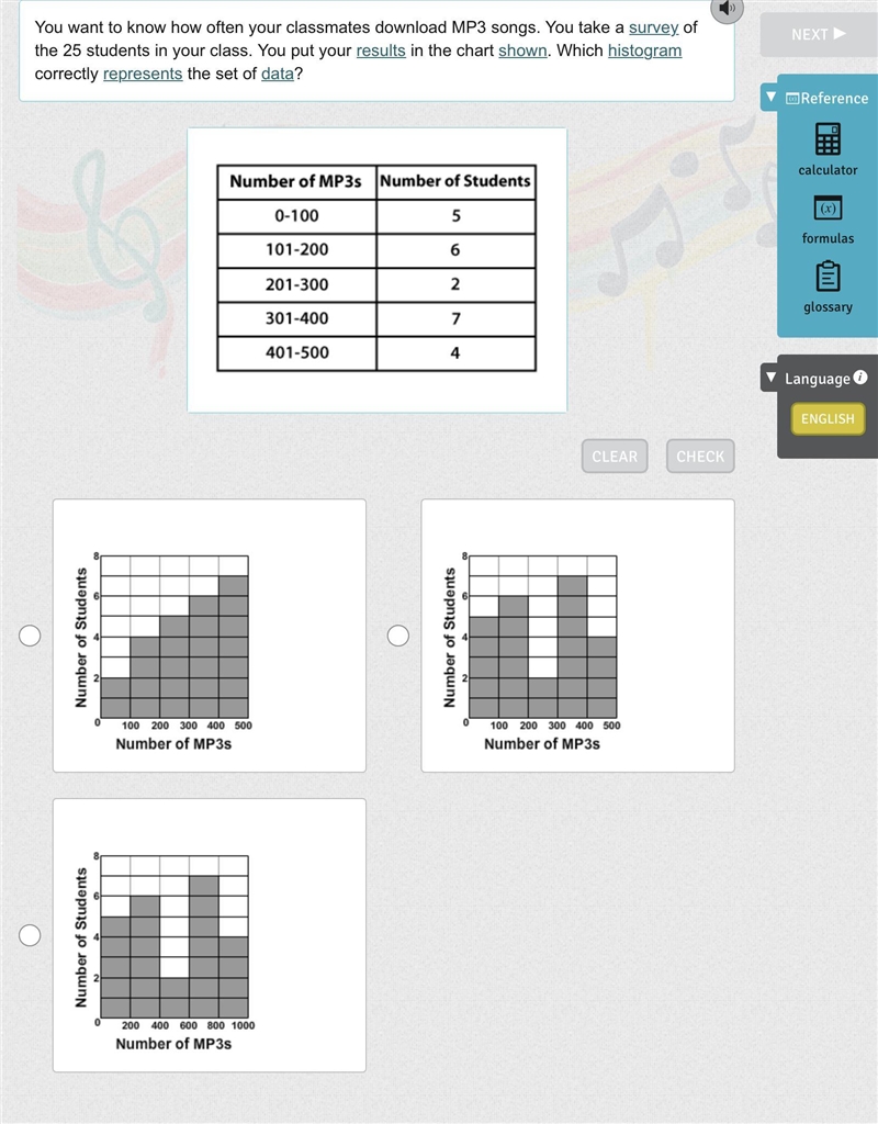 You want to know how often your classmates download MP3 songs. You take a survey of-example-1