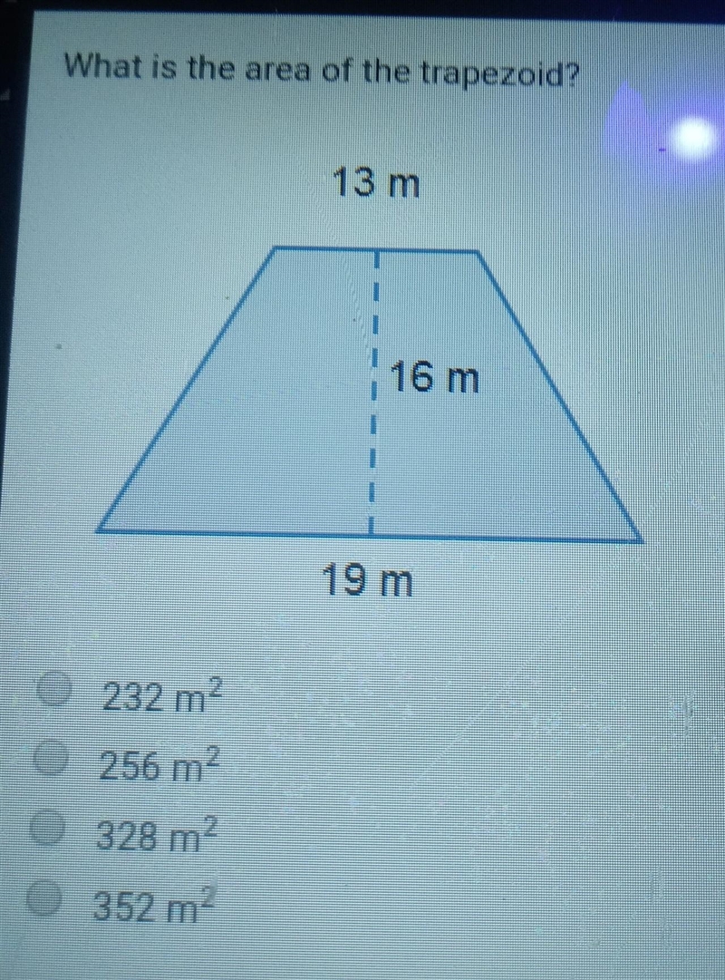 What is the area of the trapezoid?​-example-1