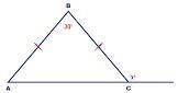 abc is an isosceles triangle. Solve for x. In your final answer, include all of the-example-1