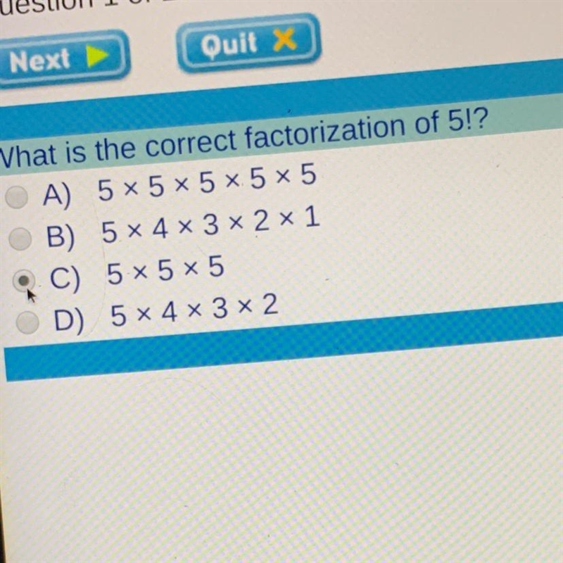 What is the correct factorization of 5!?-example-1