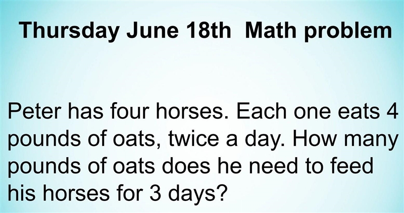 How many oats dose he eats?need help ​-example-1