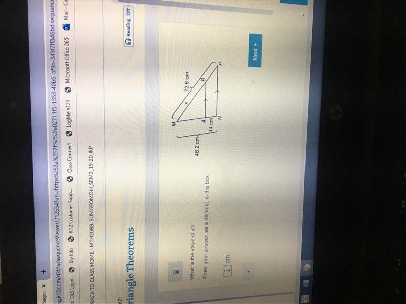 What is the value of x to-example-1