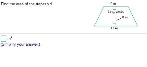 Find the area of the trapezoid.-example-1