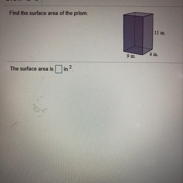 Find the surface area of the prism 20 points!!-example-1