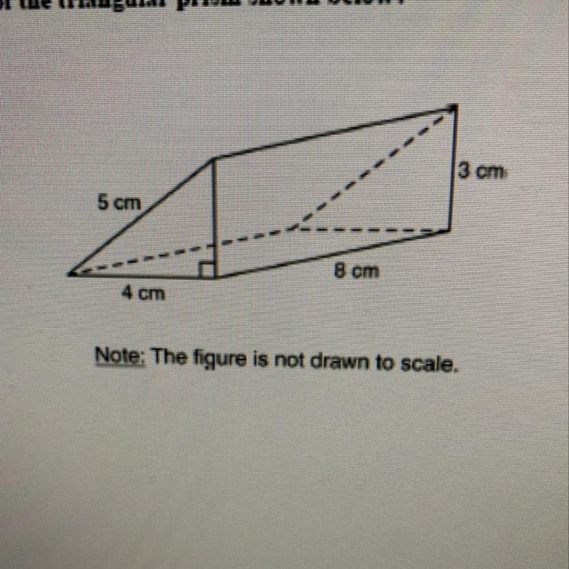 What is the surface area of the triangular prism shown below ???-example-1