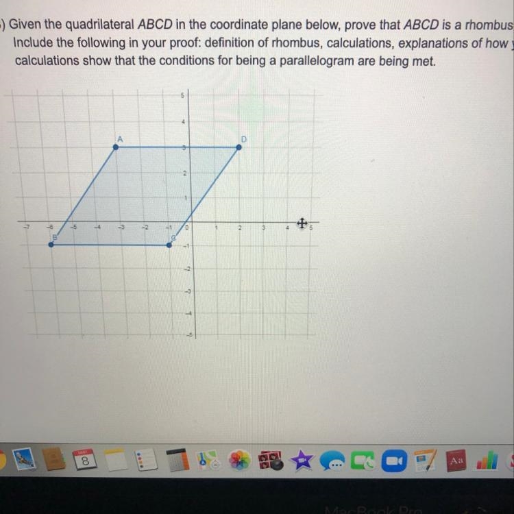 Prove that ABCS is a rhombus. View picture above.-example-1