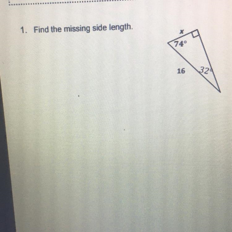 Find the missing side length-example-1