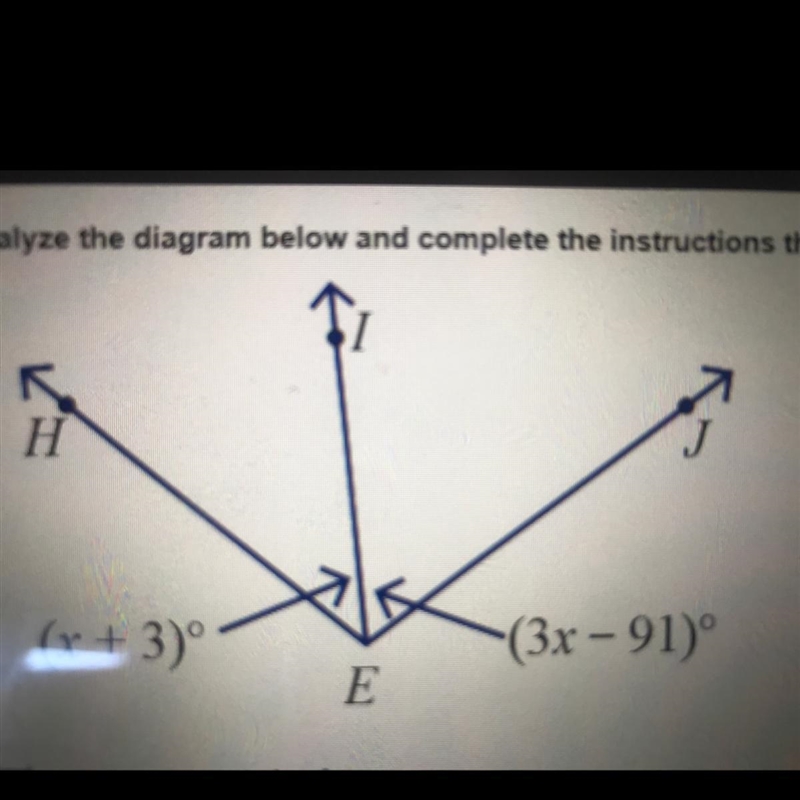 If BI bisects angle HEJ solve for x.-example-1