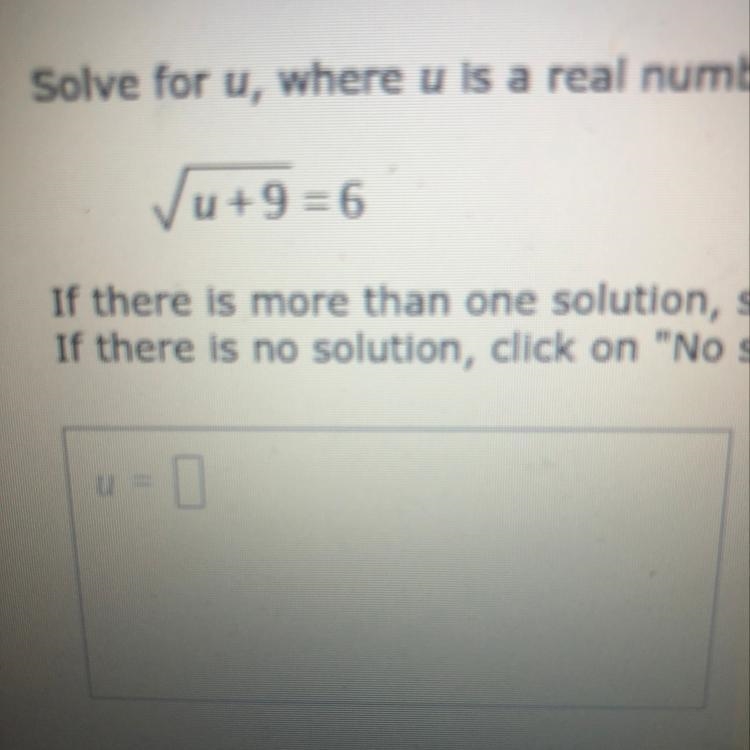 How do you solve for U since it is a real #-example-1