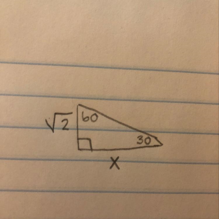 Could anyone find the length of side x-example-1