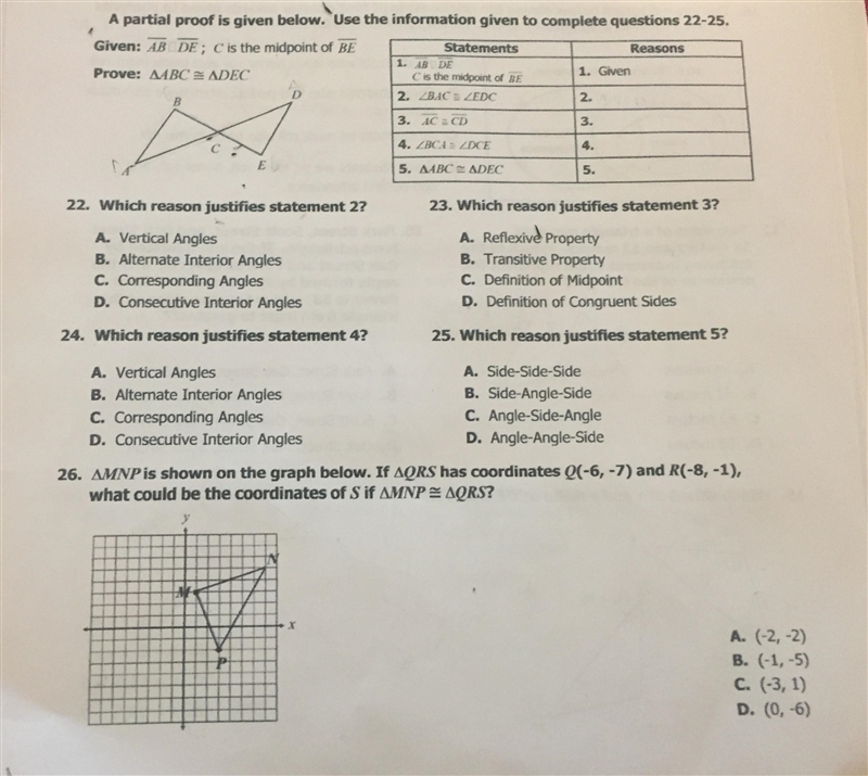 Please help!! dont answer if you're not going to explain! need help with my geometry-example-1