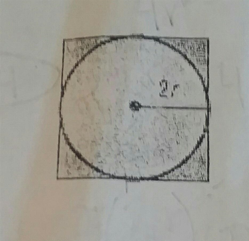 Write the ratio of the area of the circle to the area of the square in simplest form-example-1