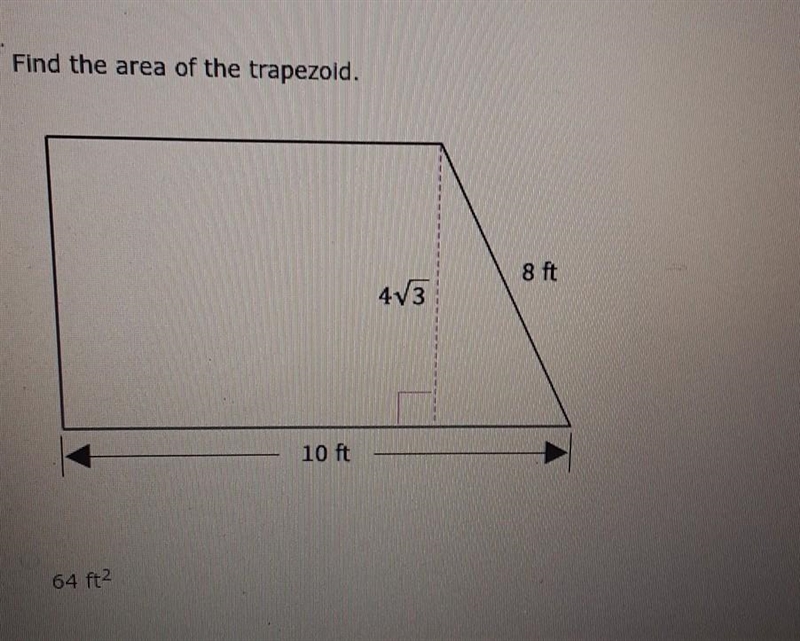 Find the area of a trapezoid ​-example-1