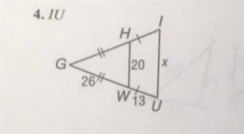 Identify the similar triangles. Then find each measure.-example-1