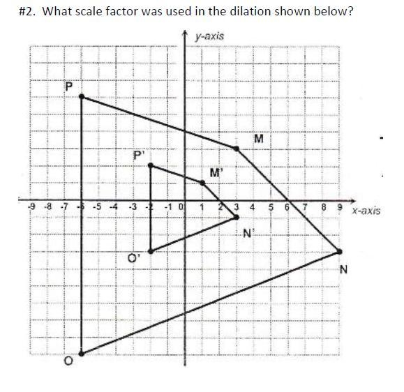 What scale factor was used in the dilation shown below?-example-1