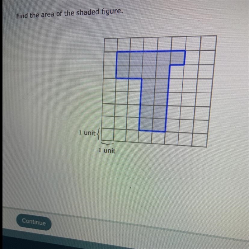 Find the area of the shaded figure-example-1