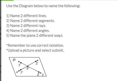 Use the diagram below to name the following-example-1