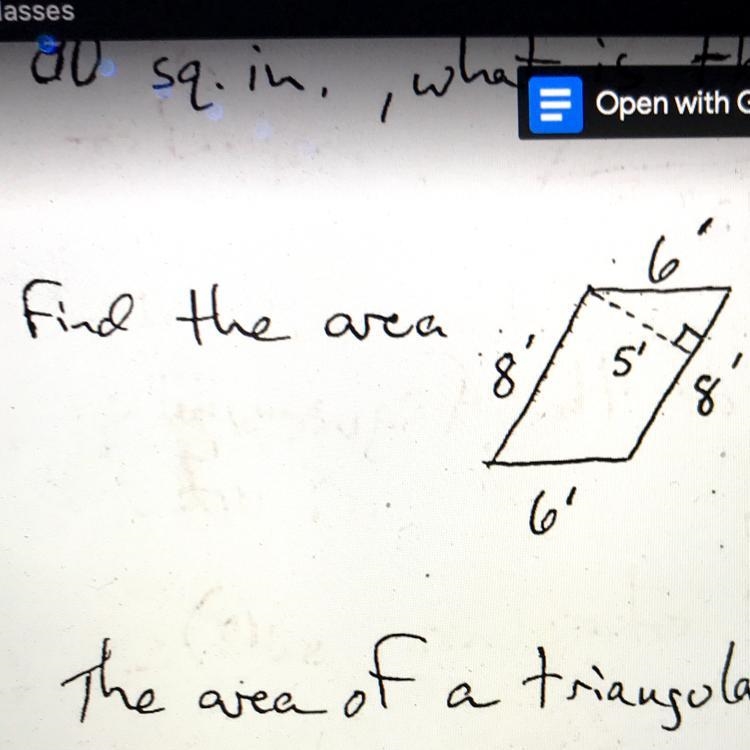 Find the area of the quadrilateral-example-1