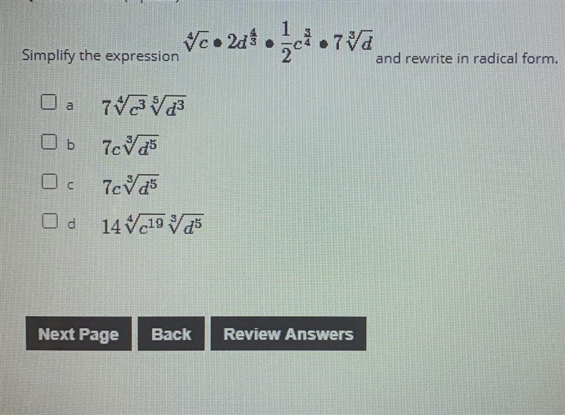 Rewrite in radical form PLEASE HELP-example-1