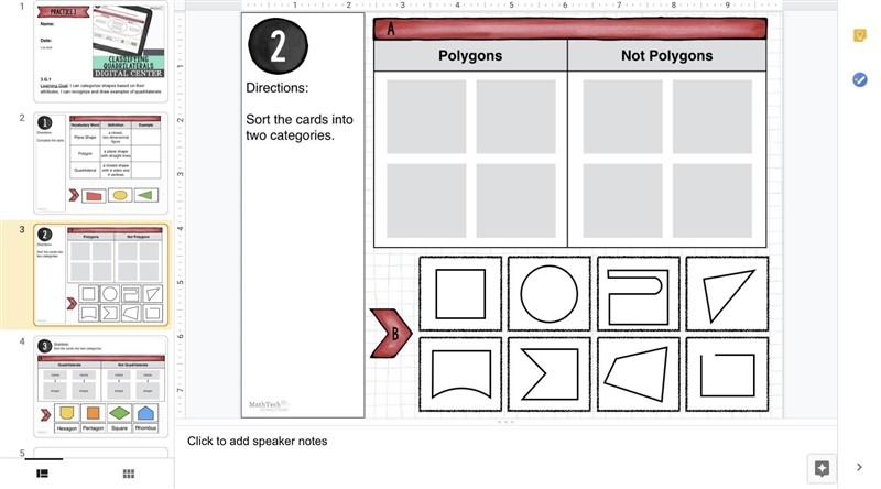 I need help with shapes putting them in the correct spot they need to be in 1-5-example-5