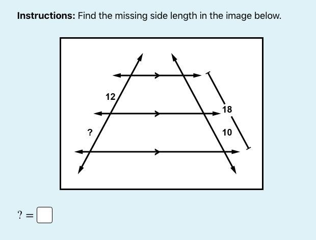 Find the missing side length in the image attached.-example-1